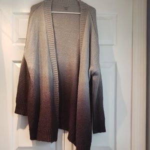 Charlotte Russe grey/black ombre cardigan